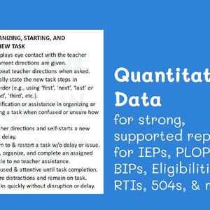 Editable Executive Functioning Teacher Input Form: IEP Data Collection ...