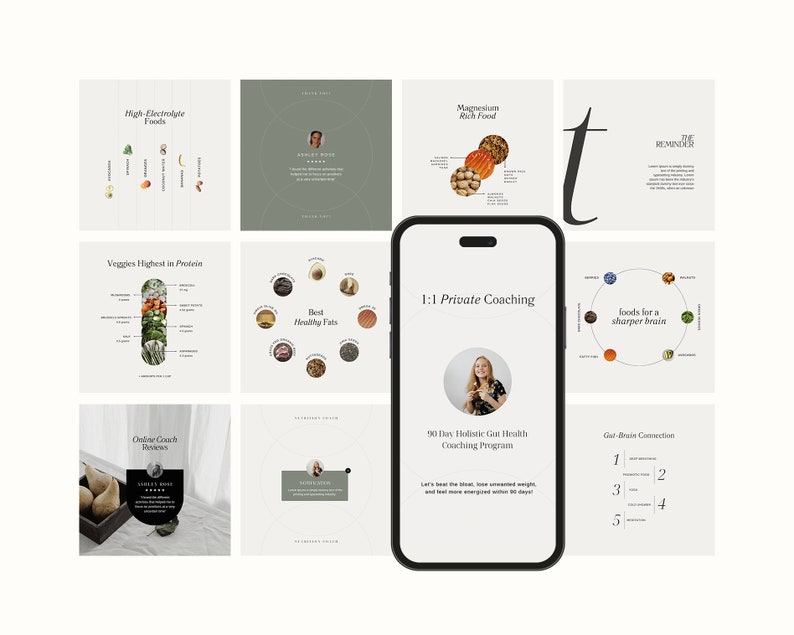 Nutrition Coach Instagram Template | Canva Instagram Post | Health ...