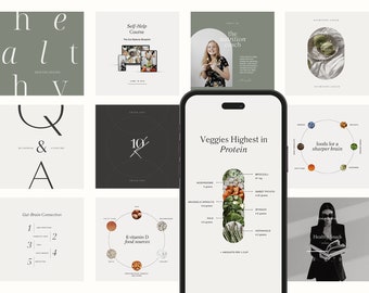 Nutrition Coach Instagram Template | Canva Instagram Post | Health Coach | Wellness Coach Template | Nutritionist | Food | Dietician
