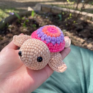 crocheted turtle