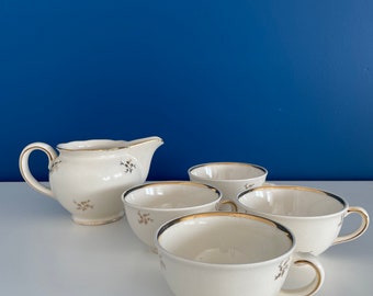 Service de tasse villeroy et boch motif crème