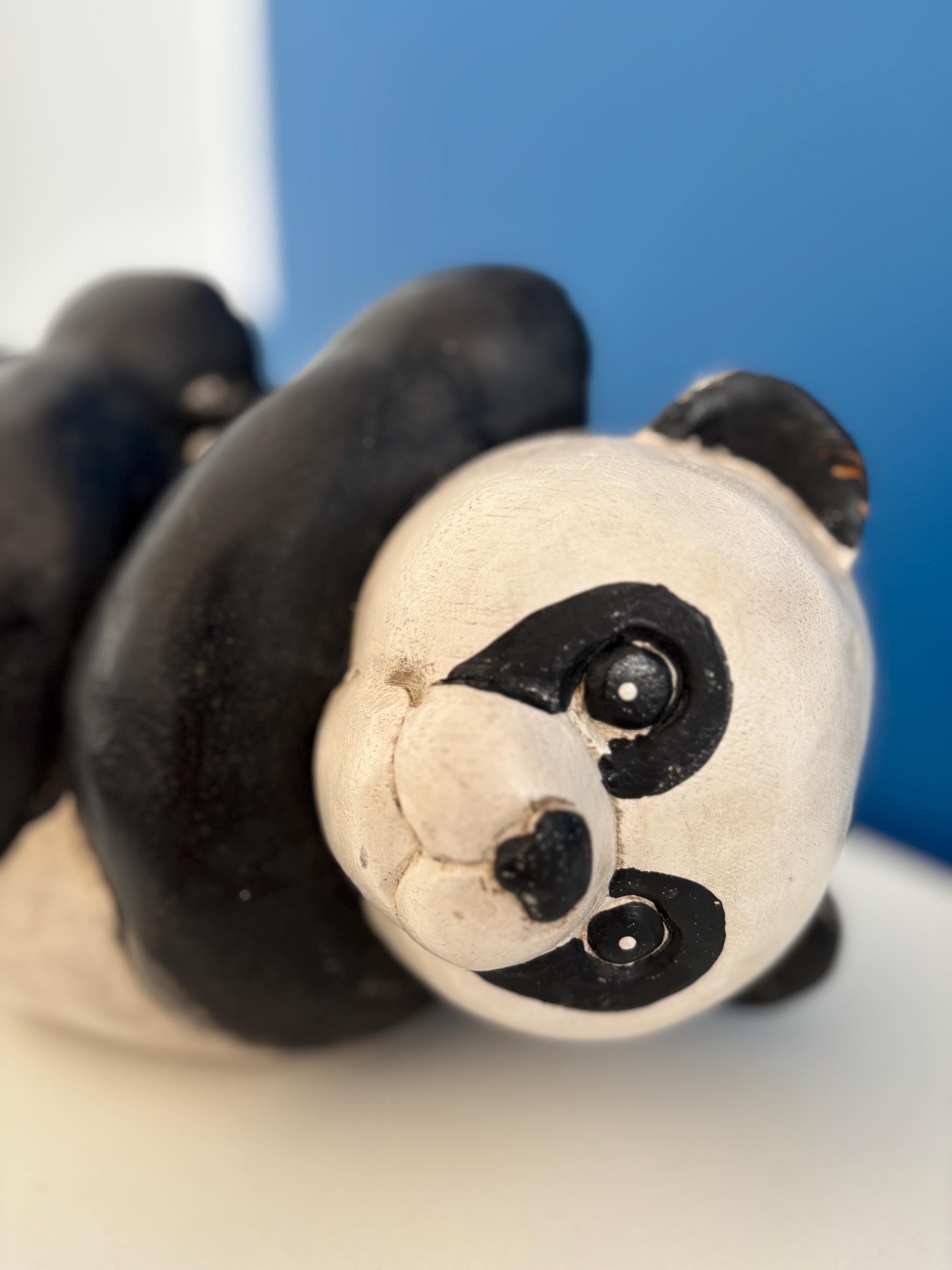 装飾彫刻木製パンダ - ユニークなギフトヴィンテージ本棚装飾