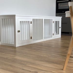 Custom Double Dog House: Handcrafted Large Kennel in Sweet Natural Wood