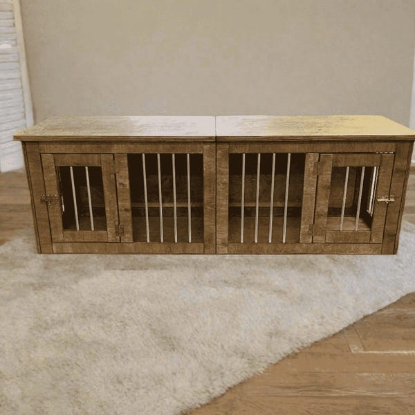 Modern Double Dog House Etsy