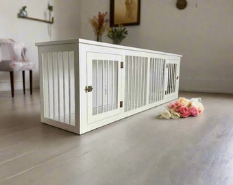Handmade Double Dog House: Large Wooden Kennel, Multiple Sizes