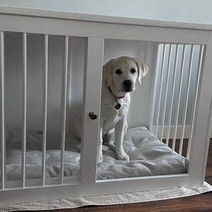 Pet Kennel Home for Small to Large Dogs - Stylish White and Black Design kennel for your pet, from small to large sizes, different colors