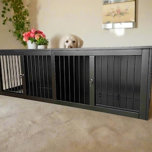 Handmade Double Dog House: Large Kennel for Your Pet, Natural Wood Sweet Handcrafted Large Kennel