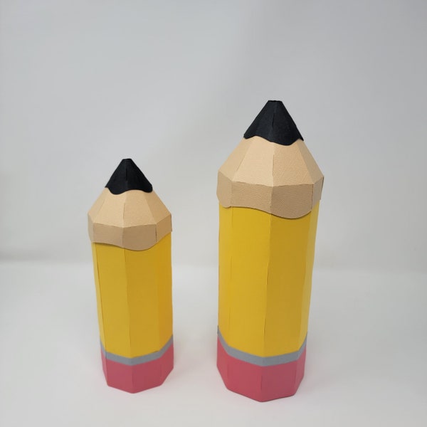 Boîte cadeau crayons, cadeau enseignant, boîte cadeau crayons 3D