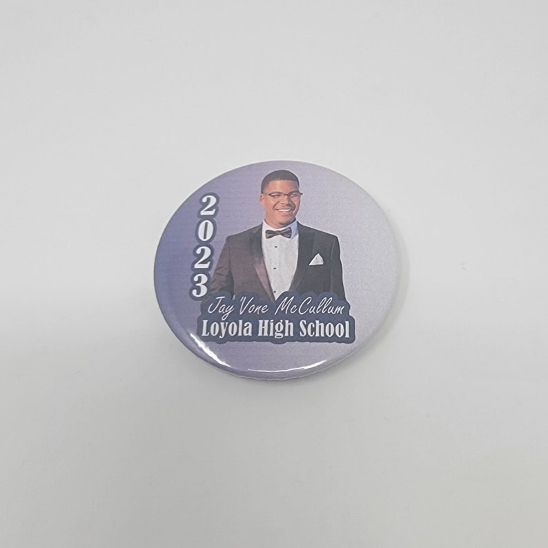 Personalized Graduation Buttons, Custom Grad Party Favors (set of 10 ...