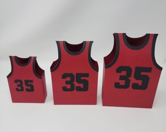 Jersey Gift Box, Sports Jersey Gift Box, Basketball Jersey Gift Box, Jersey Treat Box, Jersey Party Favor