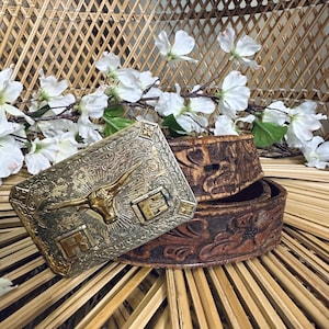 Vintage Western Belt 38 - Etsy display picture 1