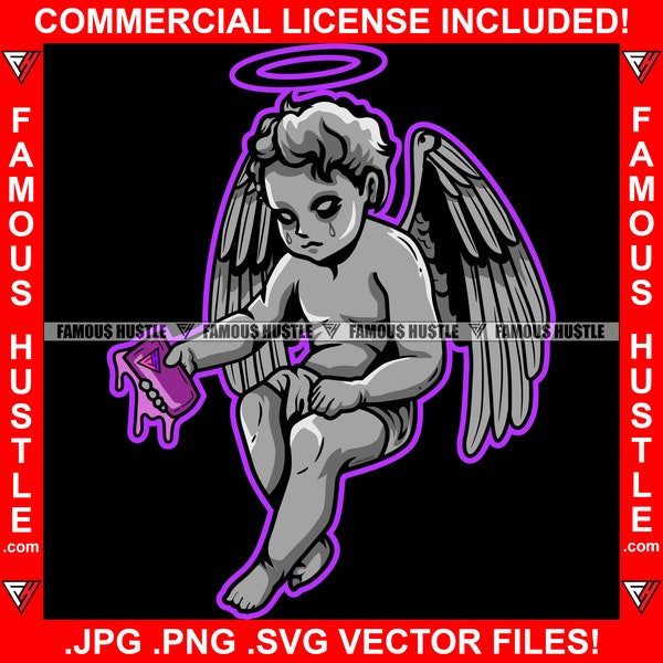 Gangsta Angel Tattoo Drawings Etsy