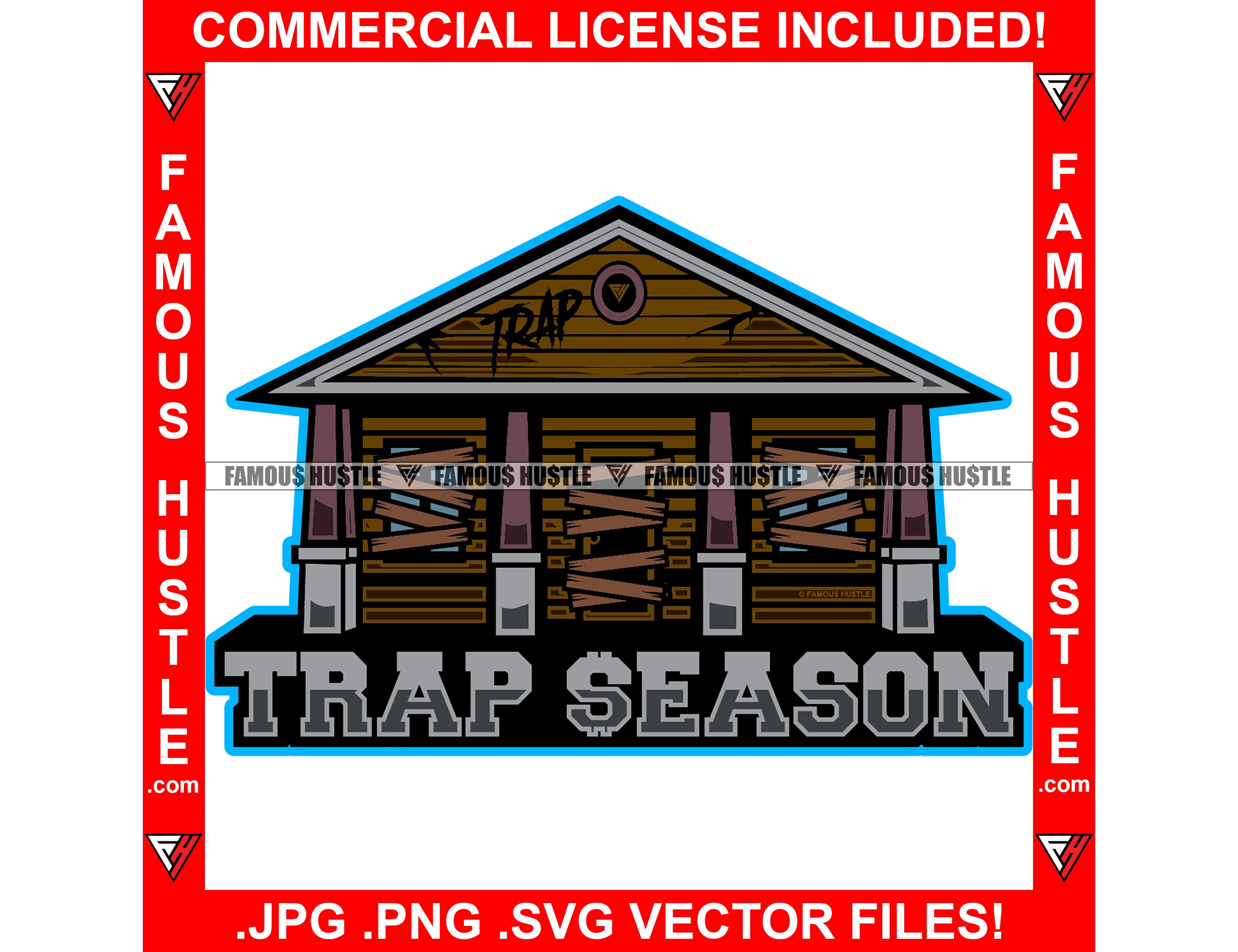 Trap Season Abandoned House Ghetto Hood Trap Gangster Thug Savage Trap