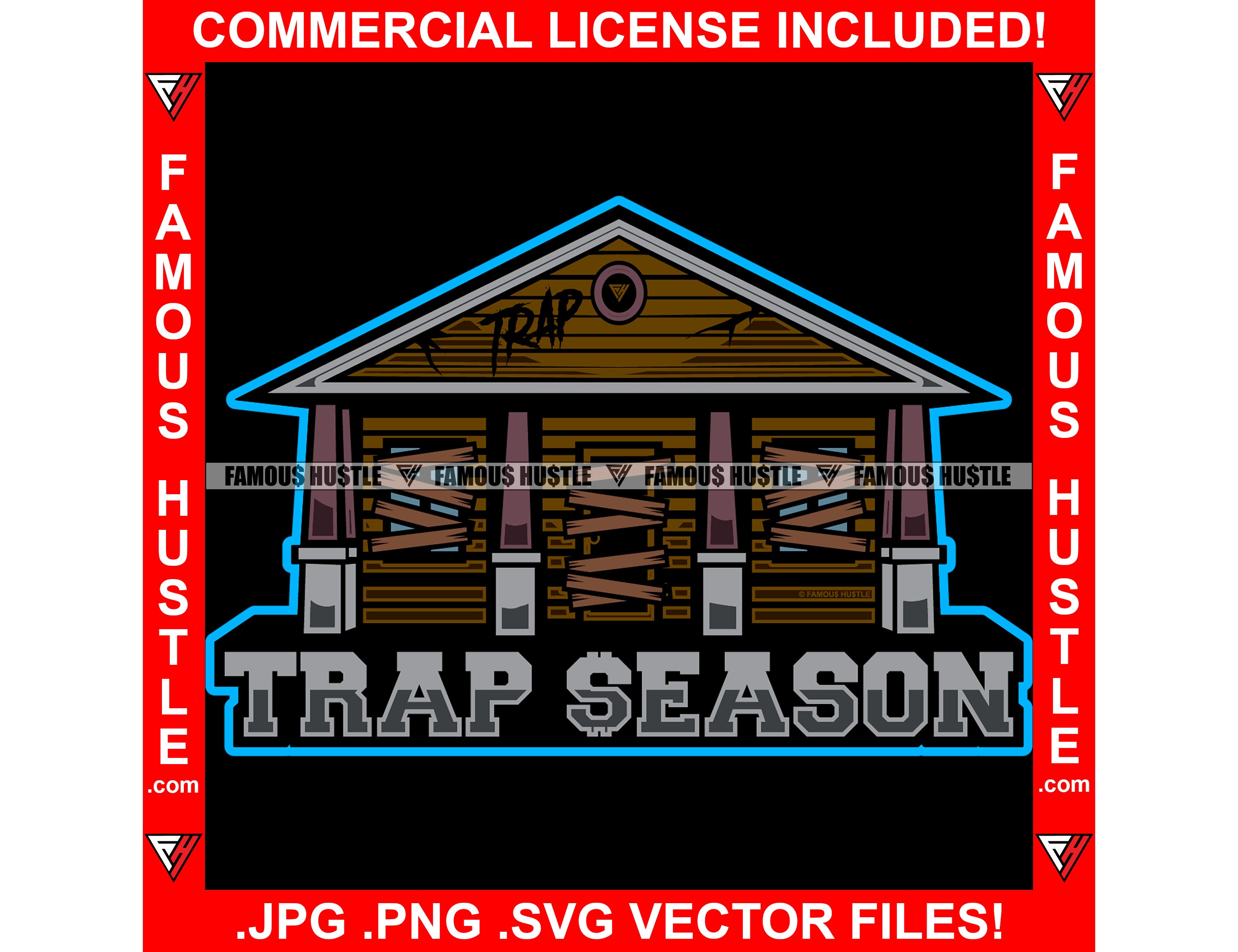 Trap Season Abandoned House Ghetto Hood Trap Gangster Thug Savage Trap