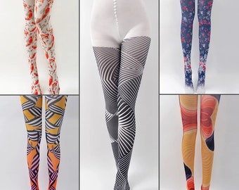 Fashion Tights - Vintage Trending tights - Luxury tights - Boho Tights - Bohemian Tights