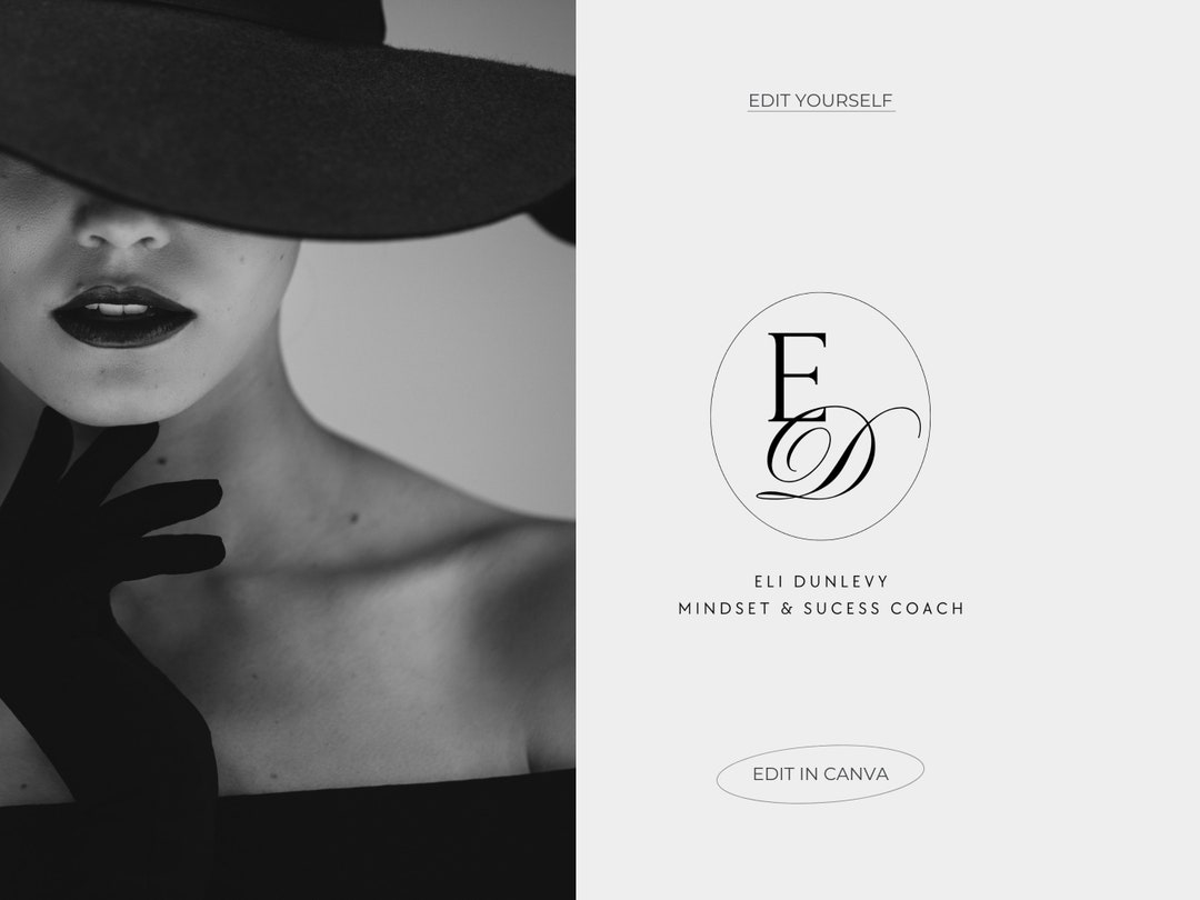 Logo Canva Template, Professional Business Logo, Boutique Branding