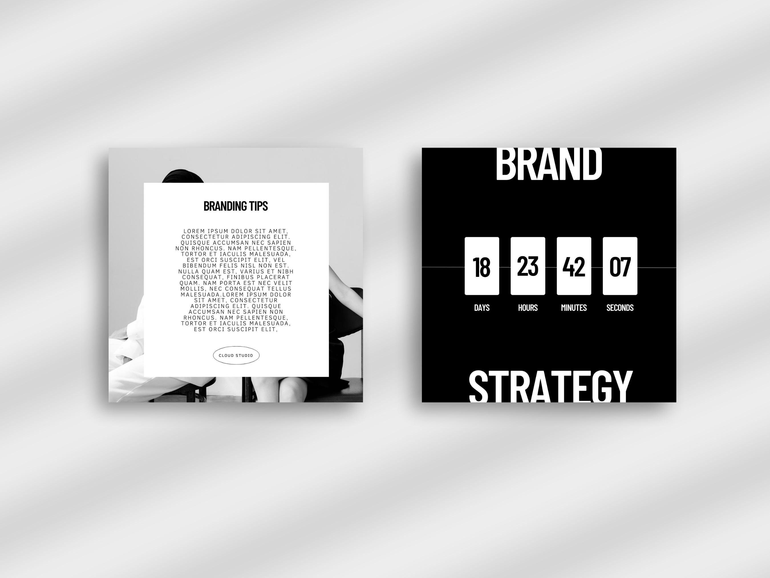 300 Fashion Instagram Templates Canva, Black & White Instagram Designs, Creative Instagram