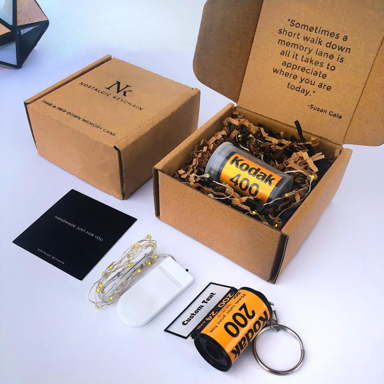 Memory Film Keychain 110 Photos Personalized Camera Roll Etsy