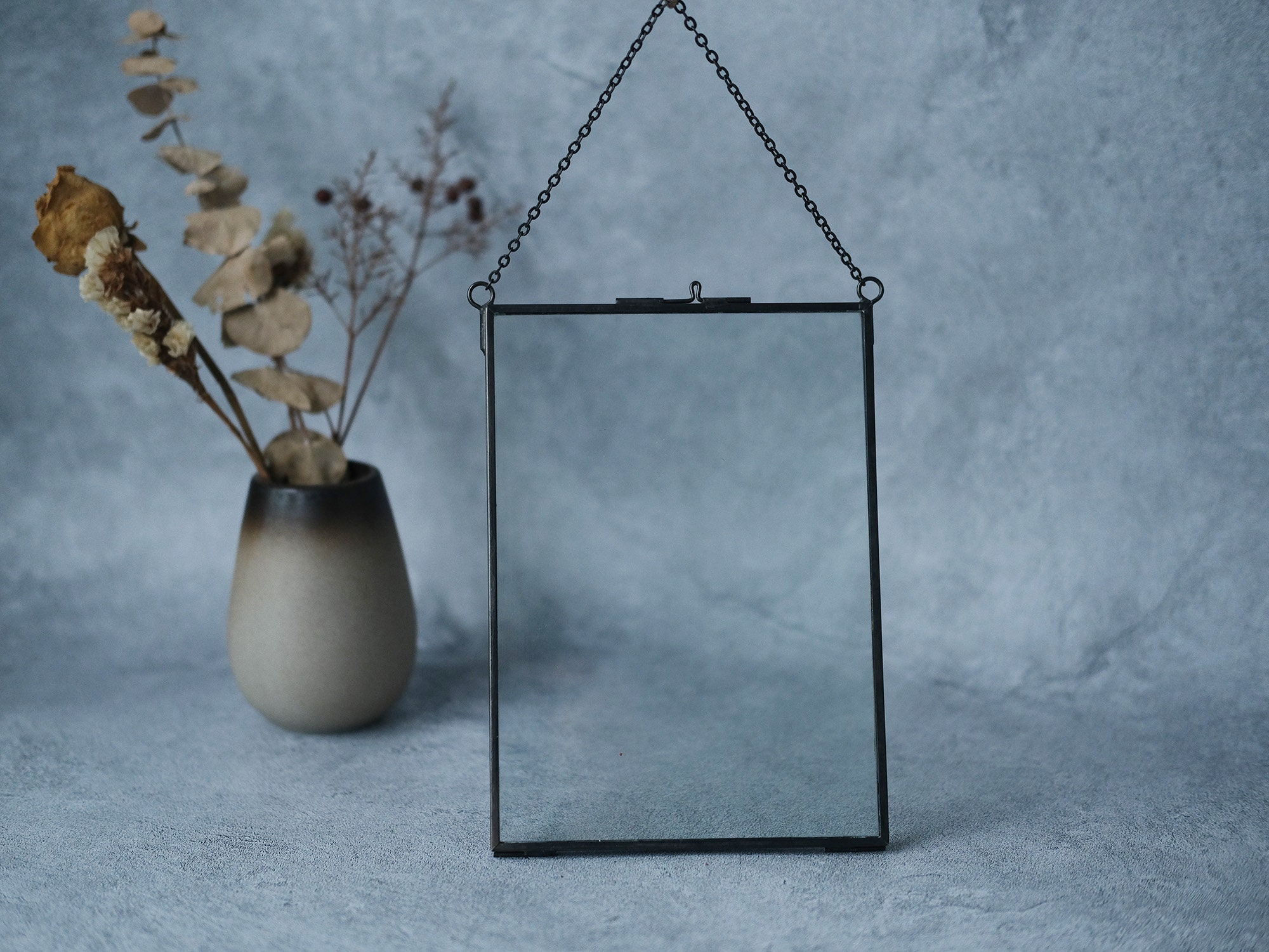 Black Glass Frames, Empty Glass Frames, Wall Mounted Glass Frames