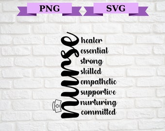 Nurse SVG, Healer, Essential, Strong Png
