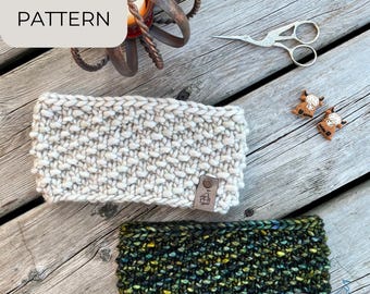 PATRÓN DE TEJIDO: Diadema de granito, diadema tejida, diadema tejida para principiantes