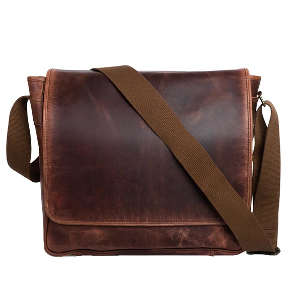バッグ big leather messenger bag Quality Leather Big Size Messenger Bag - Etsy