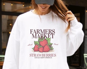 Strawberry Sweater, Strawberry Shirt, Vintage Strawberry Shirt, Strawberry Festival, Strawberry Hoodie, Strawberry Crewneck, Fruit Hoodie
