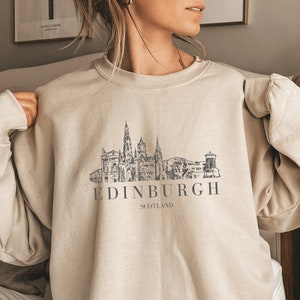 Edinburgh Sweatshirt, Edinburgh Shirt, Edinburgh Scotland Sweater, Europe Travel Shirt, Edinburgh Travel, Scotland Sweatshirt