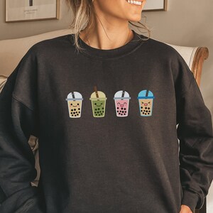 Boba Shirt, Boba Sweater, Adult Boba Shirt, Bubble Tea Sweatshirt, Bubble Tea, Boba Sweatshirt, Gift for Boba Lover