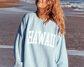 Hawaii sweatshirt, Hawaii sweater, State sweatshirt, Hawaii crewneck, Collegiate shirt, Aesthetic shirt