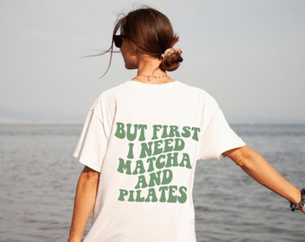Camisa Matcha, Camisa Pilates, Regalo Pilates, Regalo Matcha, Regalo Pilates, Matcha y Pilates, Sudadera con capucha Matcha, Sudadera con capucha Pilates, Regalos Pilates