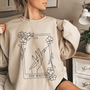 Writer Shirt, The Writer Tarot Card, Gift for Author, Gift for Writer, Tarot Card Shirt, Author Sweatshirt, Published Author, Author Gift