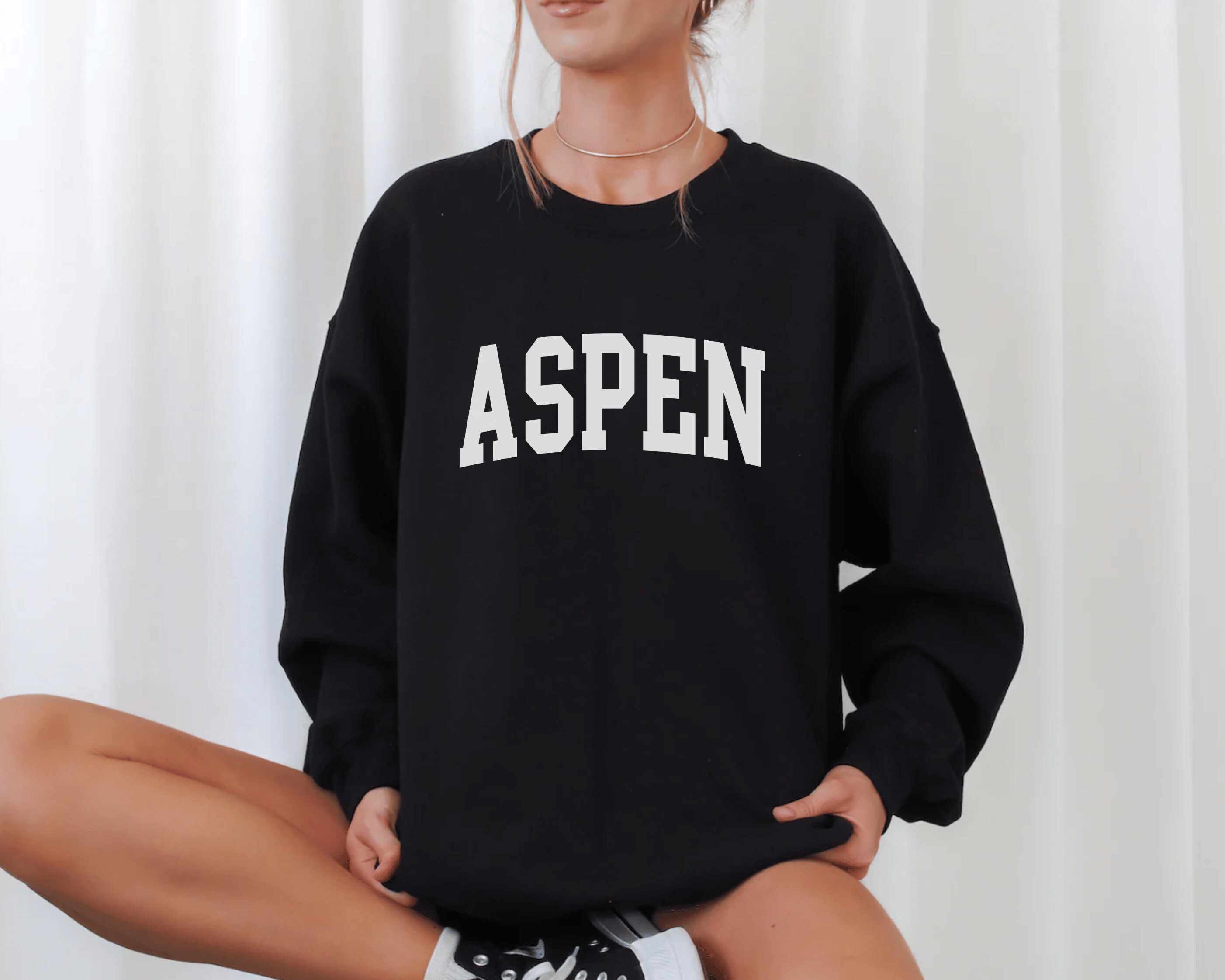 Sweat à Capuche Unisexe Thème Ski Colorado/Aspen - Look Montagne, Confort Chaud, Parfait Pour Les Vacances Au Ski