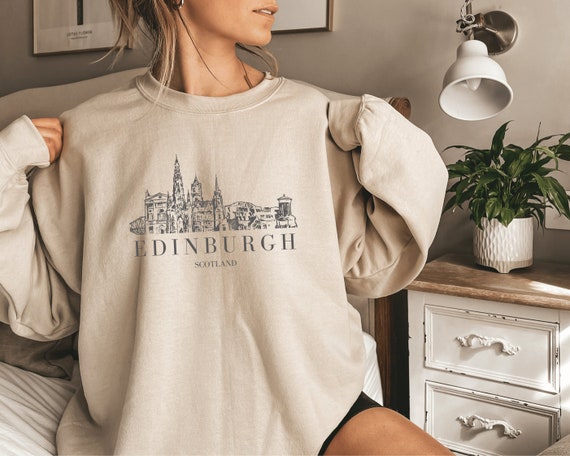Edinburgh Sweatshirt, Edinburgh Shirt, Edinburgh Scotland Sweater, Europe Travel Shirt, Edinburgh Travel, Scotland Sweatshirt