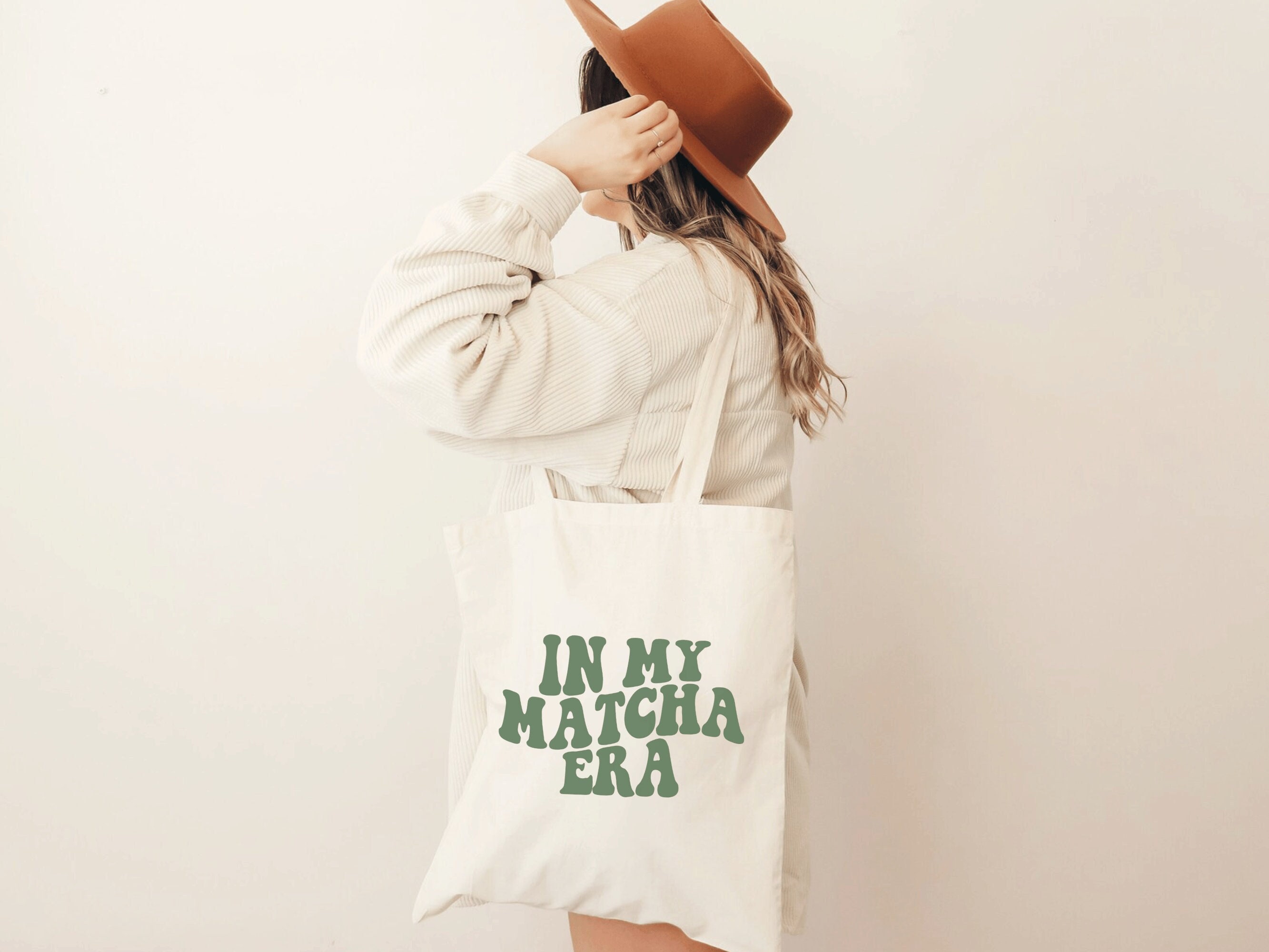Matcha Tote Bag, in My Matcha Era, Powered by Matcha, Matcha Bag