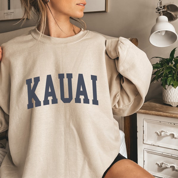 Kauai Sweatshirt, Kauai Shirt, Hawaii Sweatshirt, Hawaii Sweater, Kauai Sweater, Hawaii Crewneck, State Shirt, Hawaii Crewneck