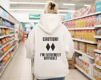 Extremely Difficult Shirt, Ski Hoodie, Double Black Diamond Shirt, Snowboarder Shirt, Snowboarder Hoodie, Funny Ski, Unisex Snowboard Shirt
