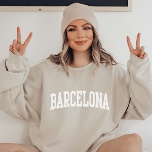 Barcelona Sweater, Barcelona Sweatshirt, Spain Sweater, Spain Shirt, Barcelona Gift, Barcelona Travel, Barcelona Souvenir, Barcelona