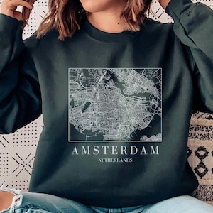 Amsterdam Sweater, Amsterdam Sweatshirt, Netherlands Sweater, Netherlands Shirt, Amsterdam Gift, Amsterdam Travel Gift, Amsterdam Souvenir