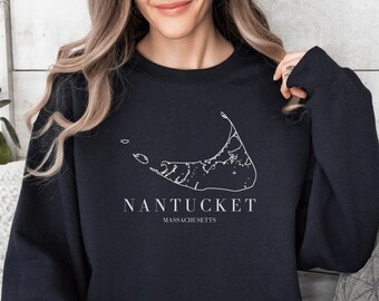 Nantucket-tröja, Nantucket-skjorta, Massachusetts-skjorta, Nantucket-rundkrage, Nantucket-tröja, Nantucket-välkomstgåva, Nantucket