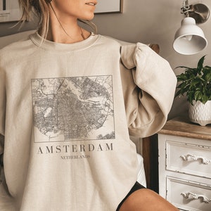 Amsterdam Sweater, Amsterdam Sweatshirt, Netherlands Sweater, Netherlands Shirt, Amsterdam Gift, Amsterdam Travel Gift, Amsterdam Souvenir