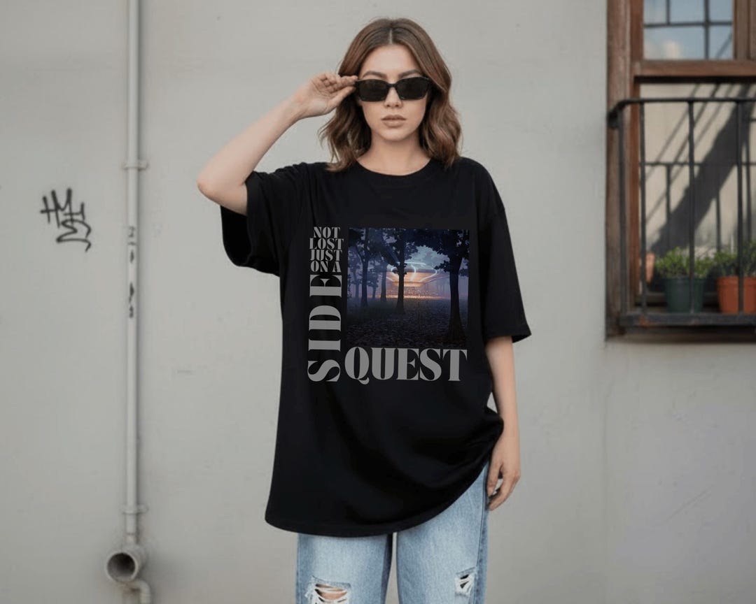 Side Quest T-shirt, Side Quests Shirt, Side Quest Shirt, Techno Tshirt ...
