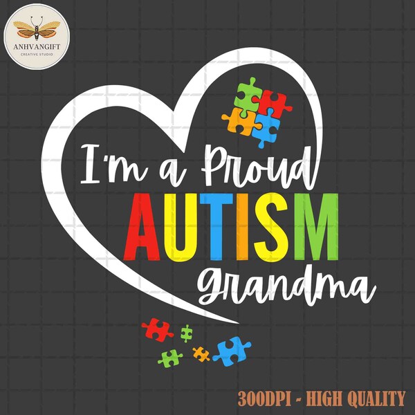 Autism Grandma SVG, Be Kind Svg, Puzzle Piece Svg, Puzzle Piece Svg, Autism Grandma Shirts, Autism Mom Gift, Autism Life, Digital Download