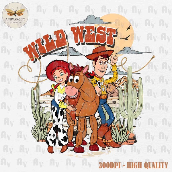 Wild West PNG, Cowboy And Friends, Western Cowboy Png, Family Vacation Png, Friendship Png, Vacay Mode Png, Magical Kingdom, Family Trip Png