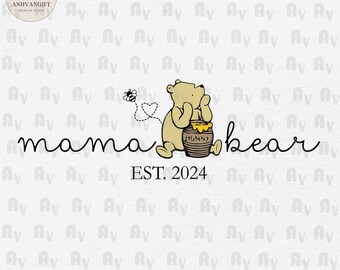 Retro Mama Bear SVG, Mother's Day Svg, Mom Life Svg, Mother's Day Gift, Mom Sublimation, Mama Shirt Design, Family Vacation, Svg Cut File