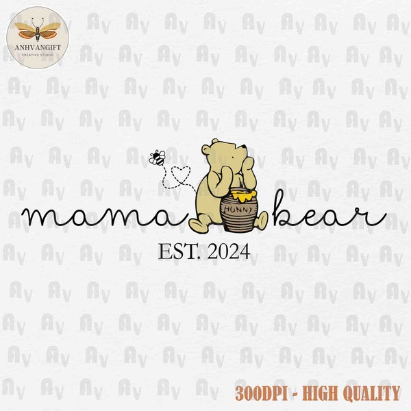 Retro Mama Bear SVG, Mother's Day Svg, Mom Life Svg, Mother's Day Gift, Mom Sublimation, Mama Shirt Design, Family Vacation, Svg Cut File