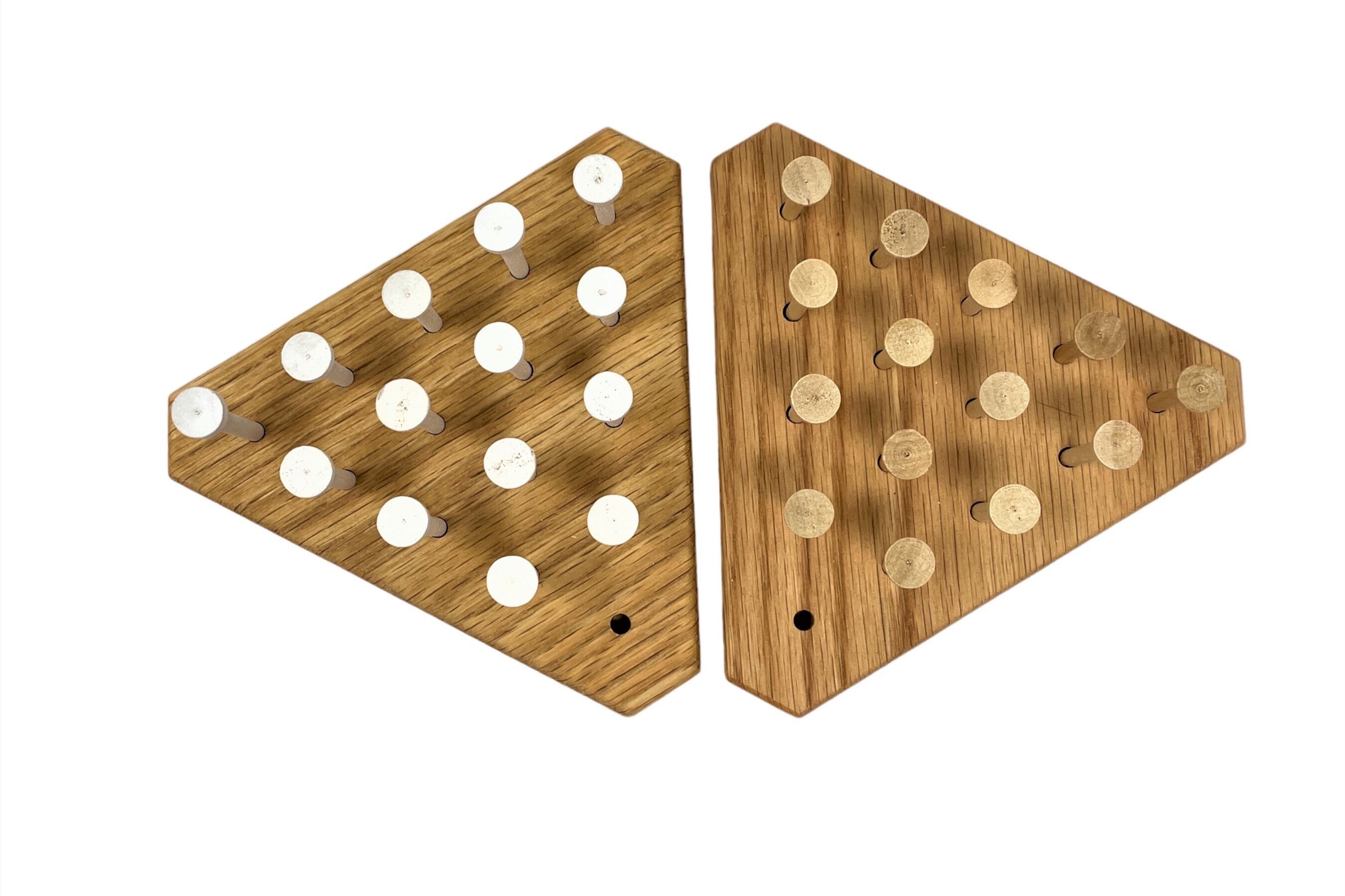 Oak Wood Peg Game for Family Fun Nite/peg Game Like Cracker Barrel Etsy