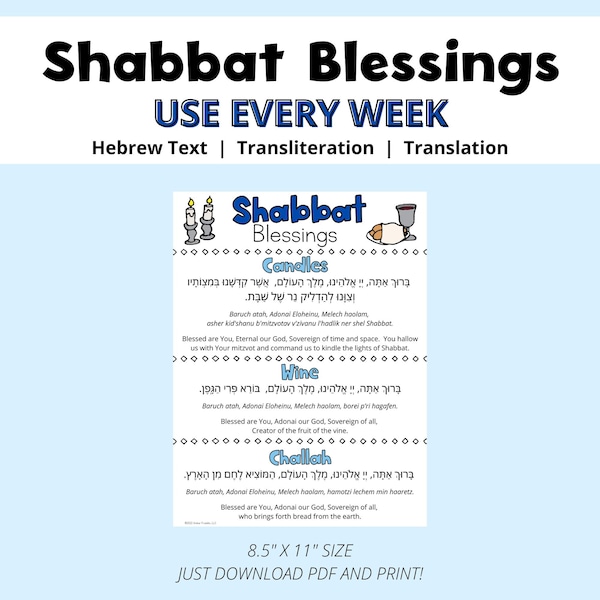 Shabbat Blessings