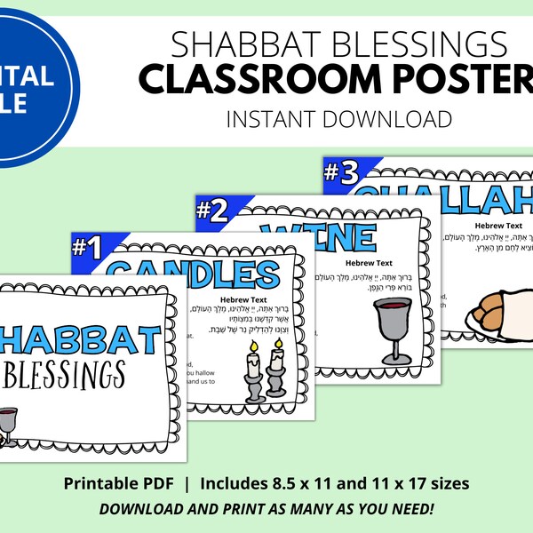 Shabbat Poster - Etsy