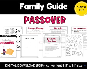 Family Guide to Celebrating Passover | Jewish holiday | Pesach | Judaism | Jewish Printables | Jewish Activities for Kids